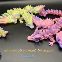 Assorted Cinderwing  Articulated Dragons Small
